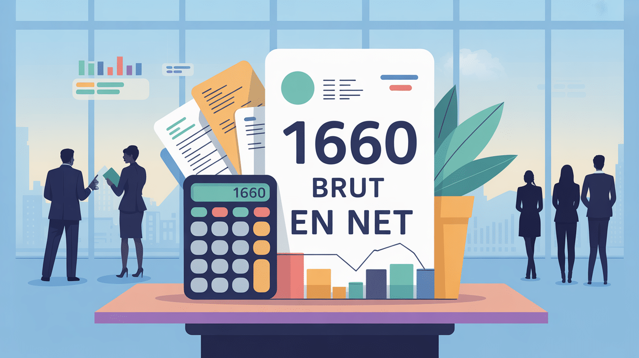 1660 brut en net fiche paie calculatrice graphique