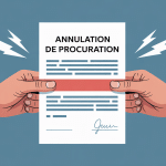 annuler une procuration image mains document barré