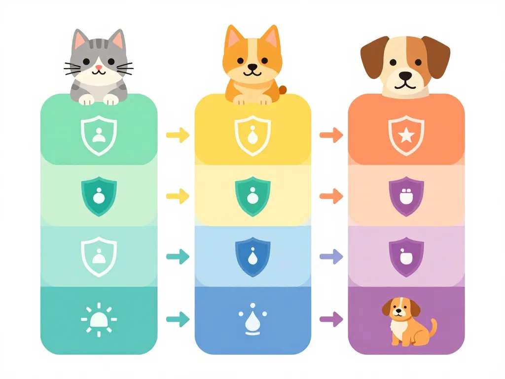 Diagramme visuel des niveaux de couverture assuranceaupoil.fr