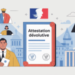 illustration attestation dévolutive et héritiers