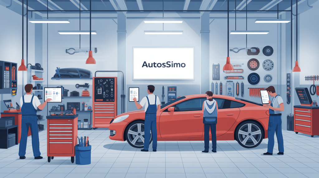 Illustration atelier connecté avec Autossimo