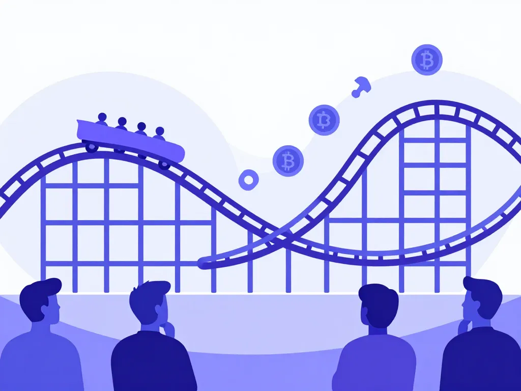 baisse crypto montagnes russes et observation