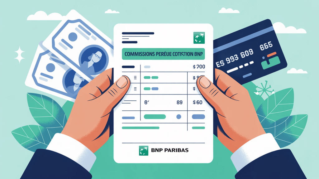 commissions percues cotisation bnp relevé frais carte