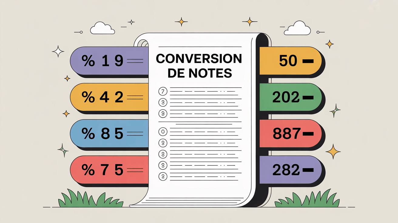 convertir note visuel systèmes scolaires internationaux
