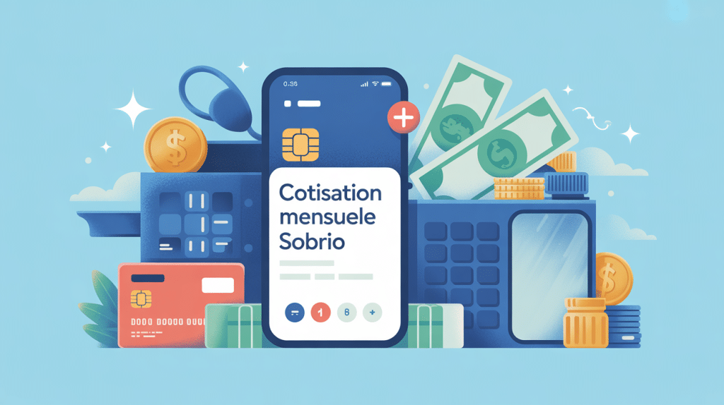 illustration cotisation mensuelle sobrio pack bancaire