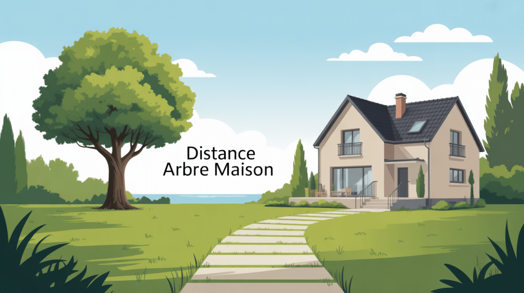 distance arbre maison assurance illustration maison arbre éloigné