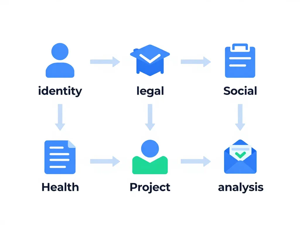 exemple de dossier 7 parties cip schéma étapes