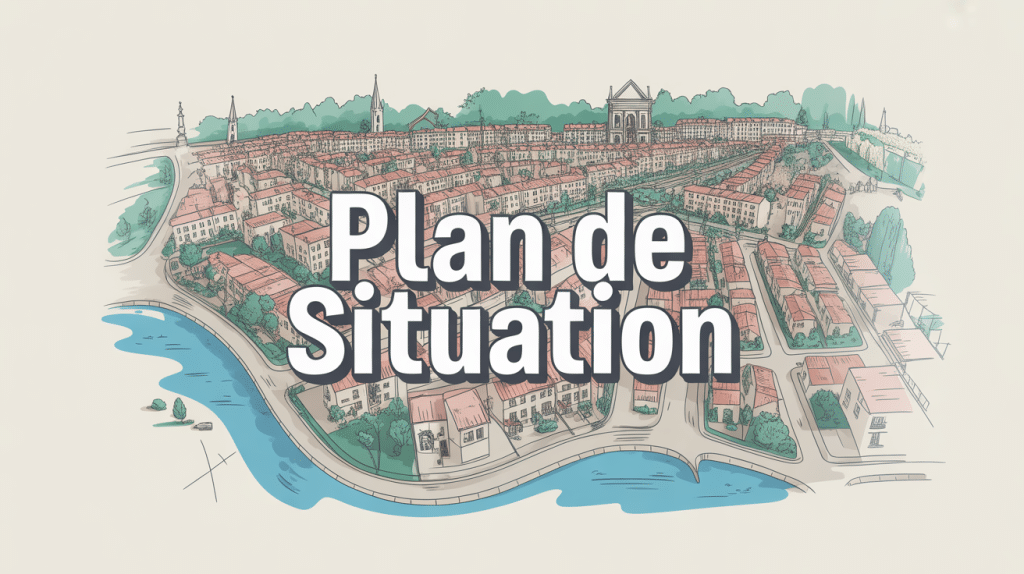 exemple plan de situation illustration carte urbanisme