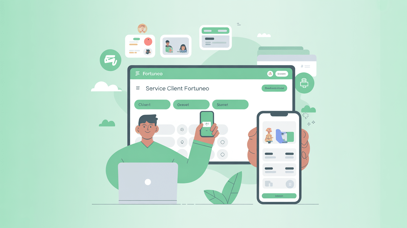 fortuneo service client mon compte illustration gestion sécurisée