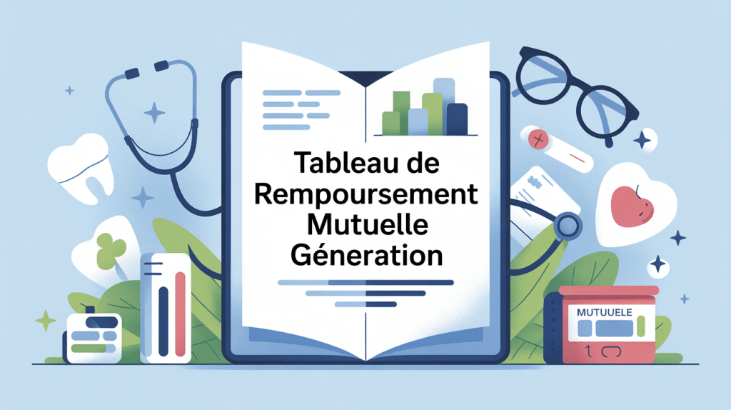 illustration tableau remboursement mutuelle génération