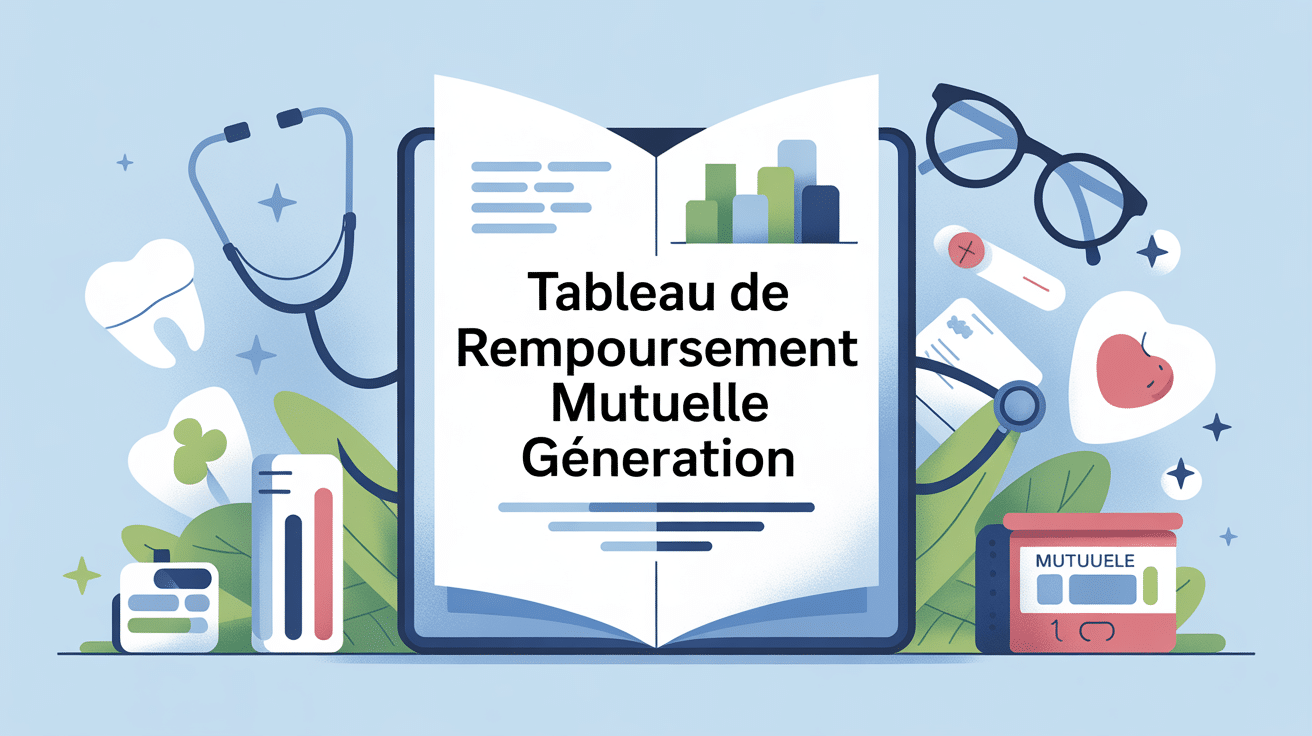 illustration tableau remboursement mutuelle génération