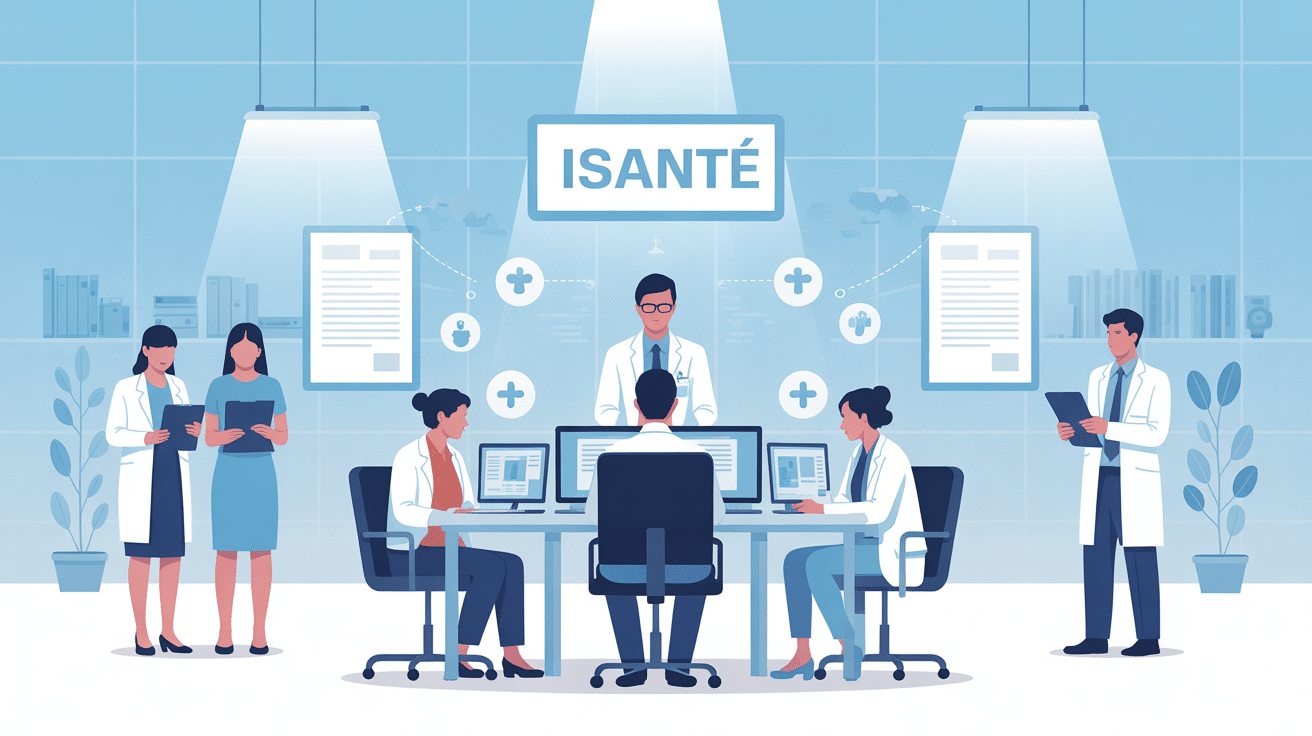 Illustration isanté dossier patient informatisé coordination médicale