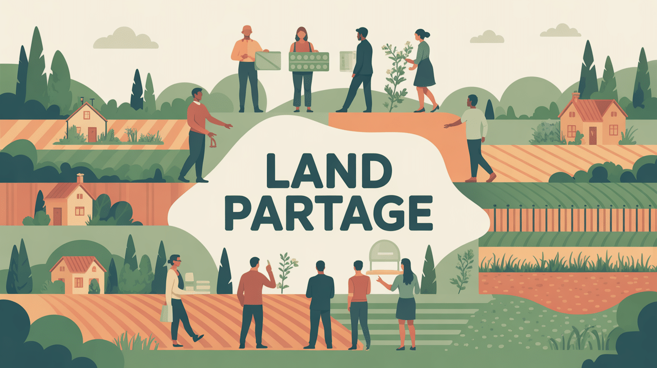 illustration terrain land partage France