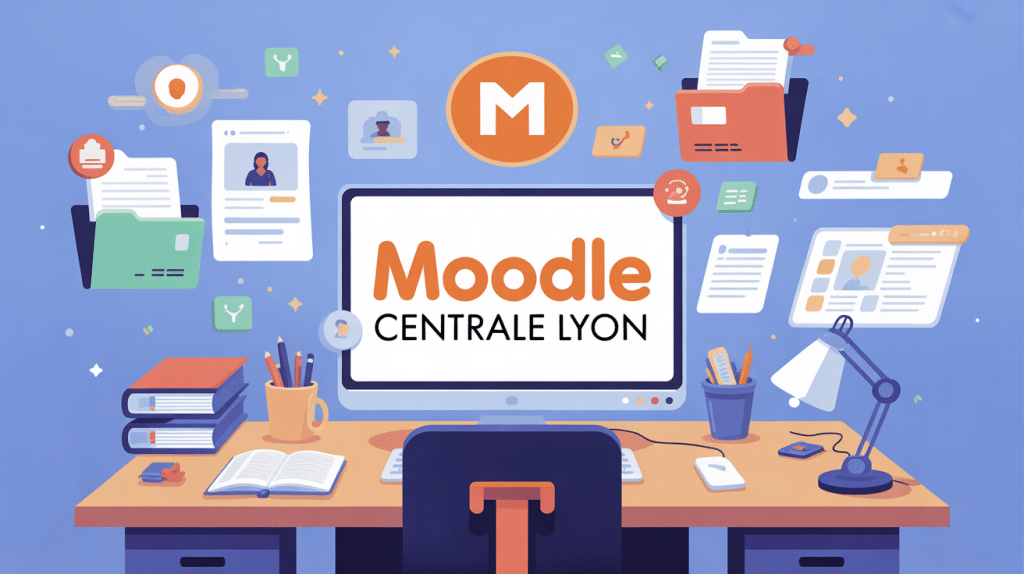 Illustration rôle central moodle centrale lyon bureau étudiant