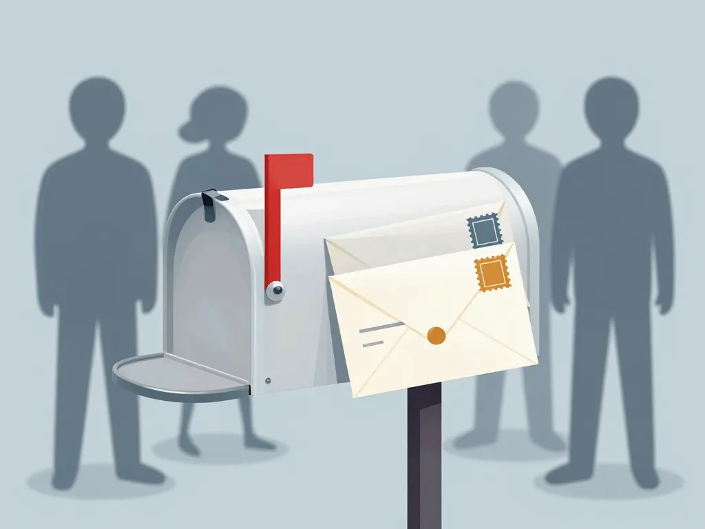 n'habite pas à l'adresse indiquée courrier retourné boîte aux lettres