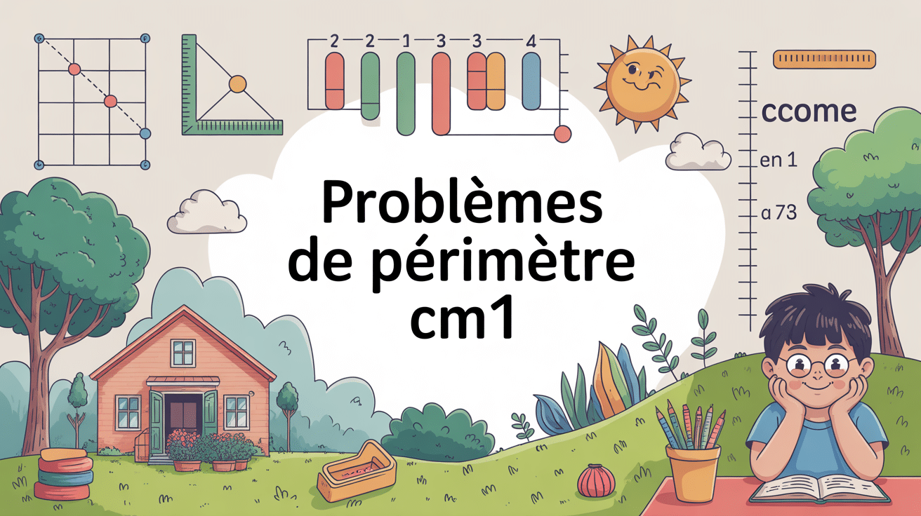 problème périmètre cm1, apprentissage notions