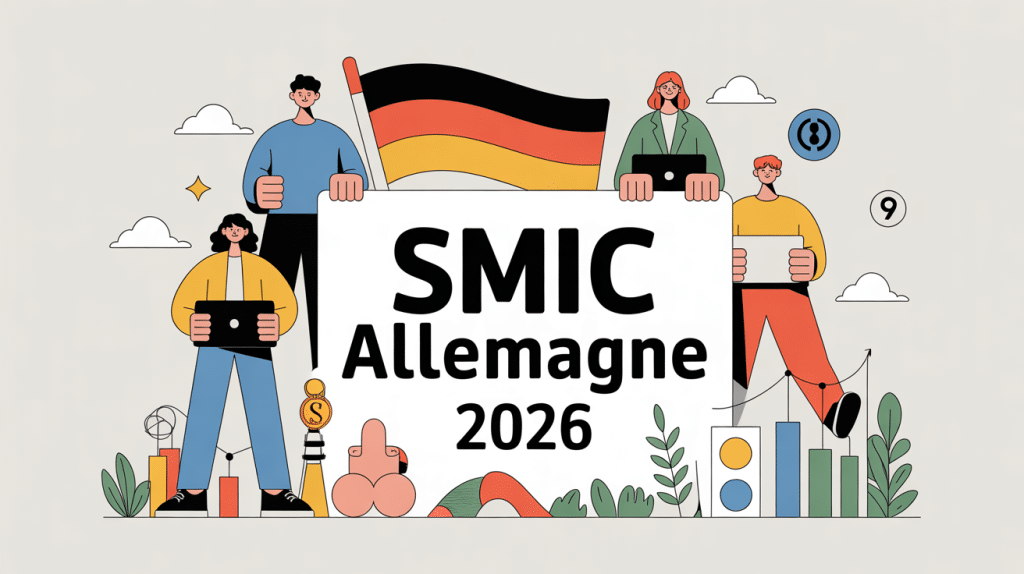 Illustration professionnelle smic allemagne 2024 salariés secteurs