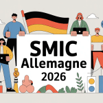 Illustration professionnelle smic allemagne 2024 salariés secteurs