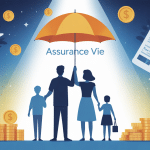 souscrire à une assurance vie visuel famille parapluie or