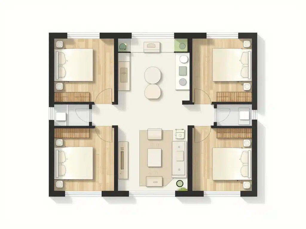 plan t5 combien de chambre configurations typiques